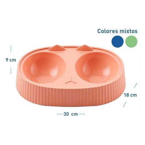 PLATO DOBLE GRANDE por mayor - Mascotas por mayor