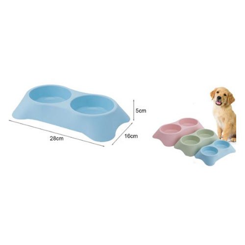 PLATO DOBLE PLASTICO por mayor - Mascotas por mayor