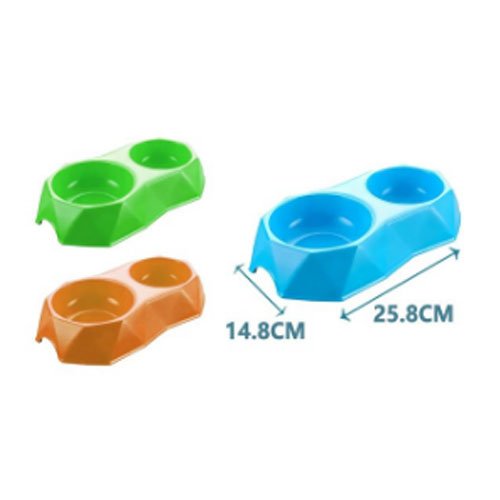 PLATO DOBLE ROMBOIDAL por mayor - Mascotas por mayor