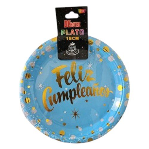 PLATO FELIZ CUMPLEAÑOS 7 PULGADAS por mayor en Chile