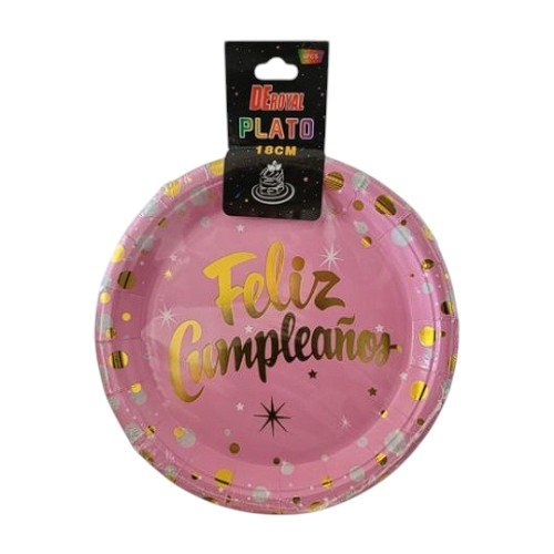 PLATO FELIZ CUMPLEAÑOS 7 PULGADAS por mayor en Chile