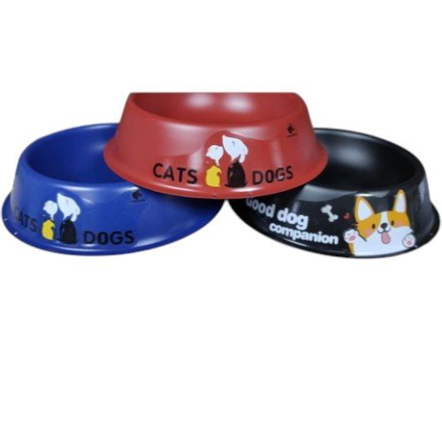Plato Metálico Individual de 26 cm para Mascotas con Acabado Esmaltado y Diseños Animados por mayor - Mascotas por mayor