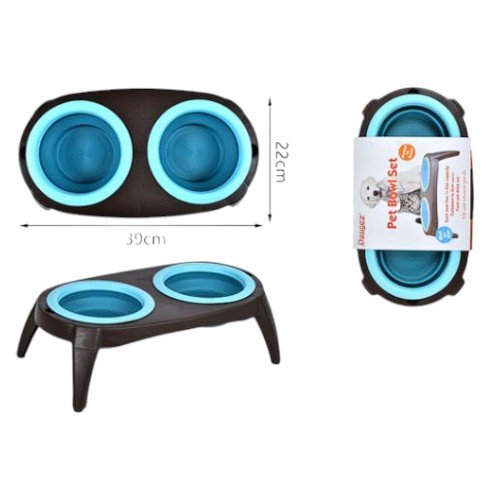 Plato plegable doble por mayor - Mascotas por mayor