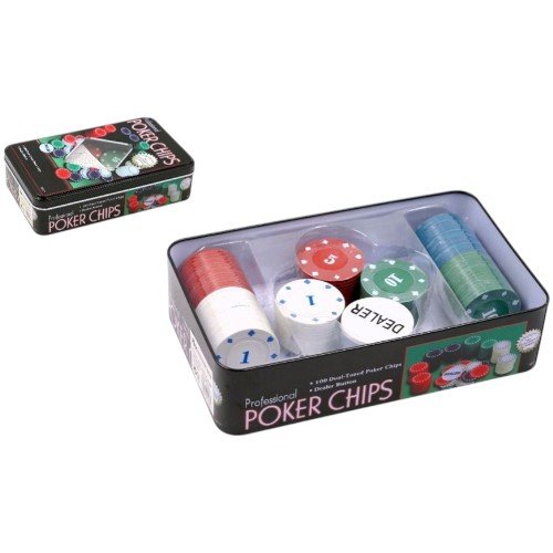 Póker en Estuche Metálico por mayor Jugueteria por mayor