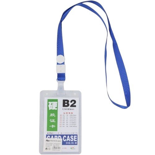 Porta Credencial B2 Vertical con Cordón de Sujeción por mayor - Útiles Escolares por mayor