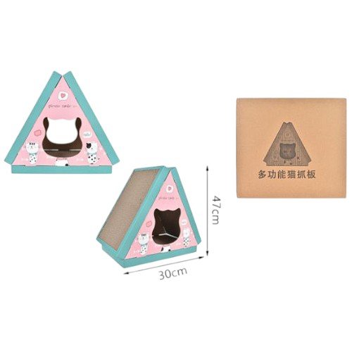 Poste rascador triangular por mayor - Mascotas por mayor