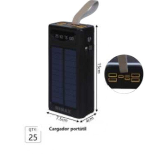 Power Bank Solar DX203 Cargador Portatil por mayor Electrónica por mayor