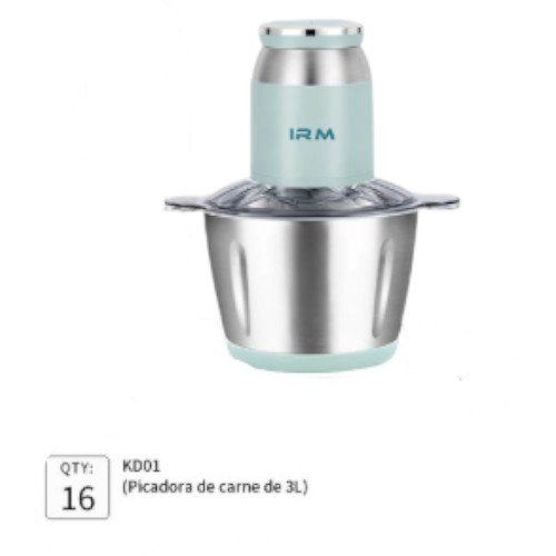  Procesador de Alimentos o Picadora de Carne IRM KD01 por mayor Electrónica por mayor