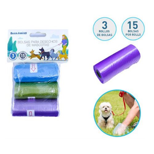 Bolsas para desechos de mascotas - 3 PZA - Compras Aqui