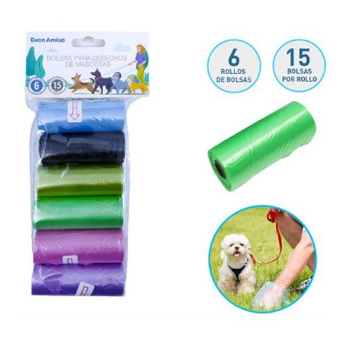 Bolsas para desechos de mascotas - 6 PZA - Compras Aqui