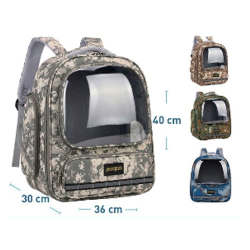 MOCHILA TRANSPORTIN PARA MASCOTA 40 X 36 X 30 CM por mayor en Chile