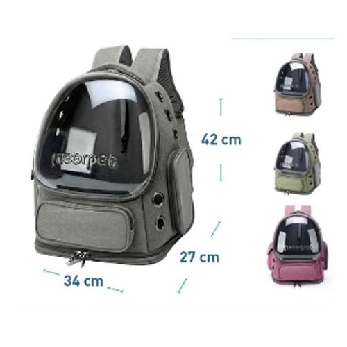 MOCHILA TRANSPORTIN PARA MASCOTA 42 X 27 X 34 CM por mayor en Chile