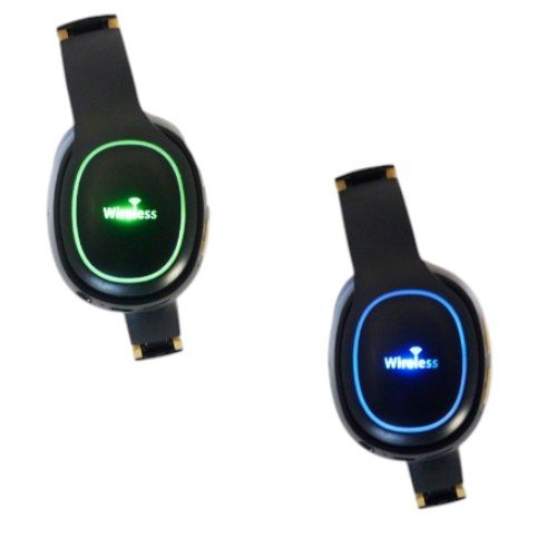 Audifono cintillo bluetooth modelo ain-730l con luz y conexiones tf-aux, radio fm. recargable - vista 2