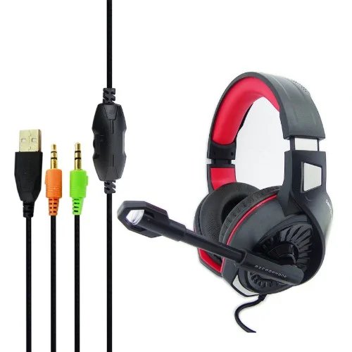Audifono para gamer con microfono, ig-7900, con 2 plug 3,5mm, con luz rgb. en caja. mayorista — imagen 2