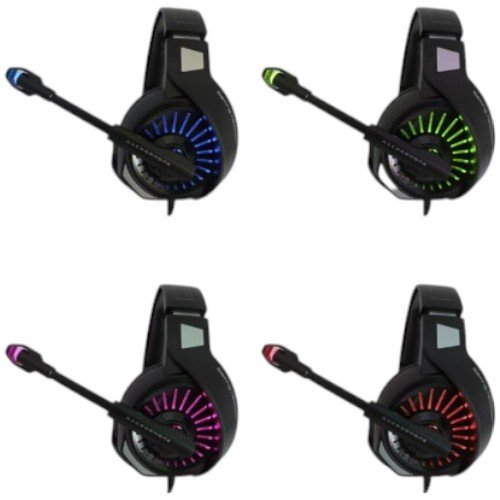 Audifono para gamer con microfono, ig-7900, con 2 plug 3,5mm, con luz rgb. en caja. mayorista — imagen 3