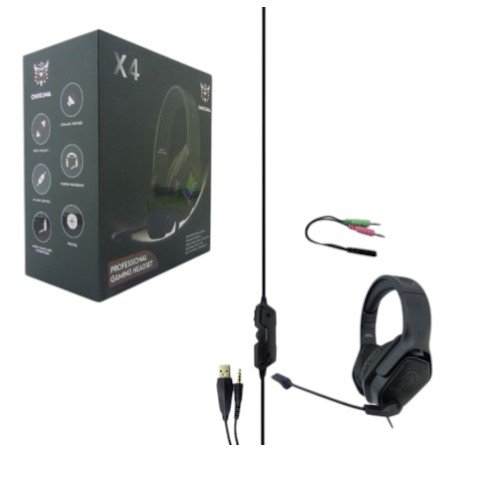 Audifono Para Gamer Con Microfono, PS4, XBOX, Switch. Onikuma, Con Luz, Modelo X4. 17,5CM-Ancho X 9,5CM-Fondo X 20CM-Alto por mayor en Chile
