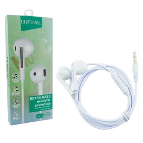 Audifono In Ear Con Microfono Modelo SN-W09 Blanco