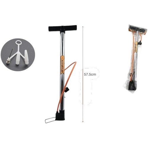 Bombín Manual de Pie Largo con Boquillas Multiuso 57.5CM por mayor en Chile