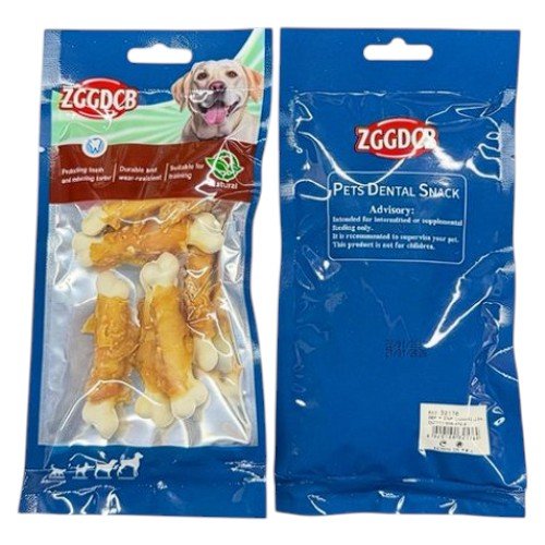 Snacks Dentales en Forma de Huesito envueltos para Perros 5 PZA por mayor en Chile