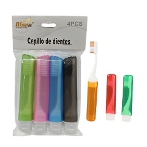 SET CEPILLO DENTAL VIAJERO 4 PZA por mayor en Chile