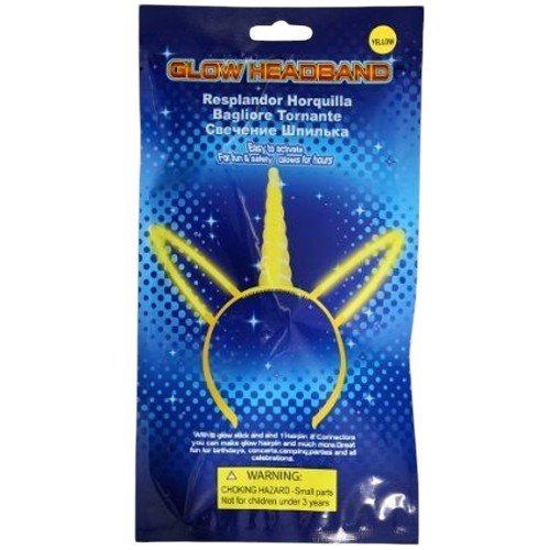 DIADEMA UNICORNIO LUMINOSO NEON 1PZA por mayor en Chile