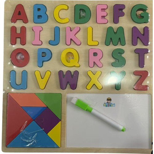 Tres En Uno Puzzle De Madera Para Aprender A Leer 1PZA por mayor en Chile