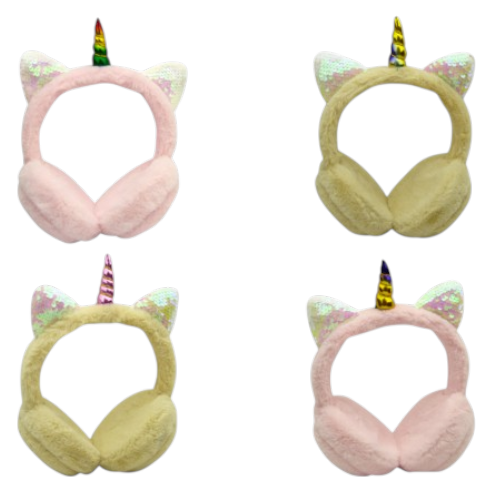 Audifonos para niños con cable orejas de gato, con luz, vincha, diseño de peluche. mayorista — imagen 2