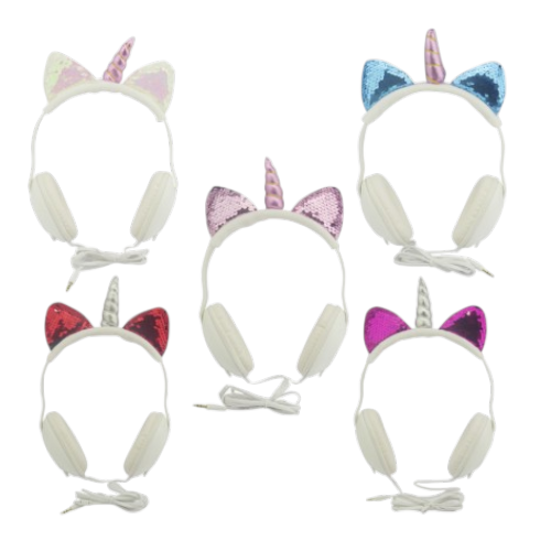 Audifonos para niños de cintillo, diseño unicornio. mayorista — imagen 2