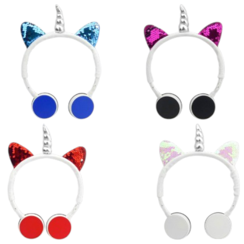 Audifonos para niños con cable de vincha unicornio 3.5mm, modelo dmz-11 mayorista — imagen 2