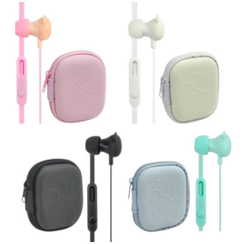 Audifonos para niños con cable, hello bear, tuk t-257, 4 colores. con estuche. mayorista — imagen 2