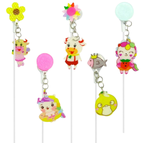 Audifonos para niñas con cable, aretes, tuk k-999, 9 diseños mayorista — imagen 2
