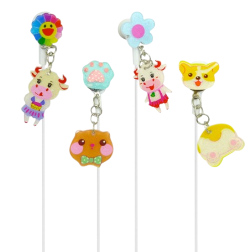 Audifonos para niñas con cable, aretes, tuk k-999, 9 diseños mayorista — imagen 3
