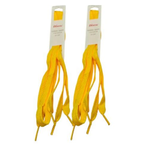 CORDONES PLANOS AMARILLOS 1 PAR por mayor en Chile