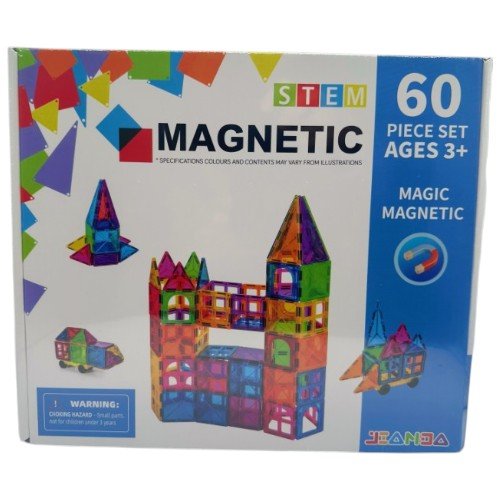 Juego Bloques Magnéticos 60 Pcs 60PZAS por mayor en Chile