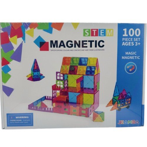 Juego Bloques Magnéticos 100 Pcs 100PZAS por mayor en Chile