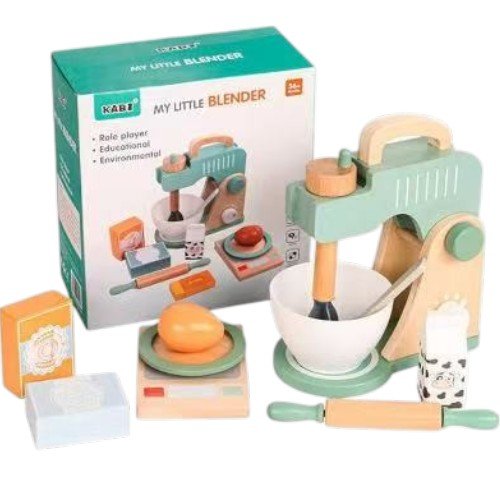Batidora Mezcladora Juguete De Madera Para Niños 1PZA por mayor en Chile