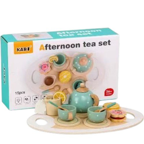 Juego De Té De Madera Para Niñas Pequeñas  14 Piezas 14PZAS por mayor en Chile