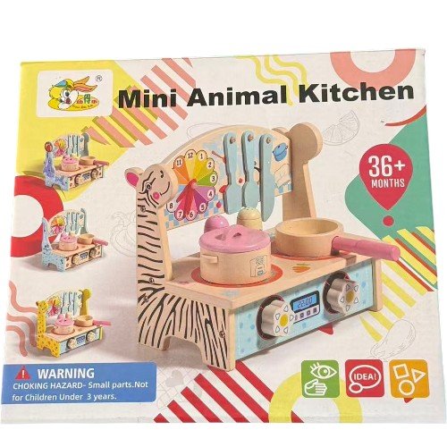 Juguete De Madera cocina Cebra Para Niñas Niños 1PZA por mayor en Chile