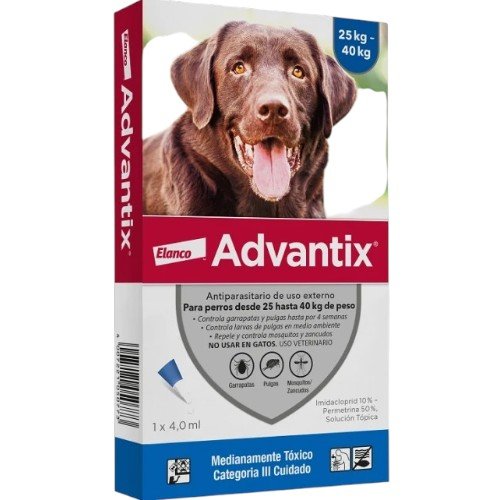 ADVANTIX PIPETA 25-40 KG 1 UN 1 x 4.0ml por mayor en Chile