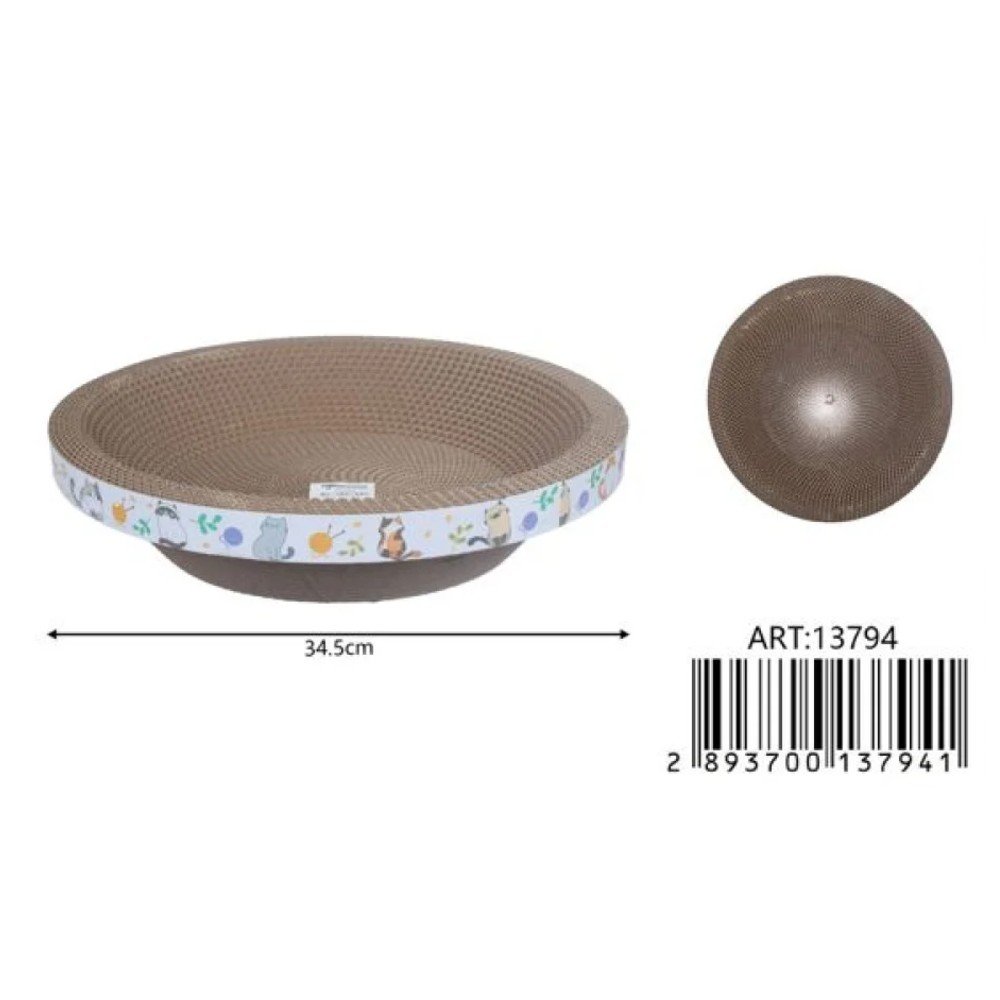 Rascador de carton redondo 35cm 35 cm por mayor en Chile