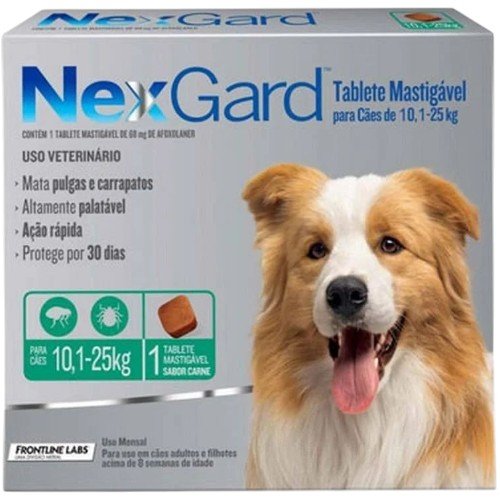 NEXGARD MASTICABLE 68MG 10.1-25kg 1 COMPRIMIDO 68MG 1 Comprimido por mayor en Chile