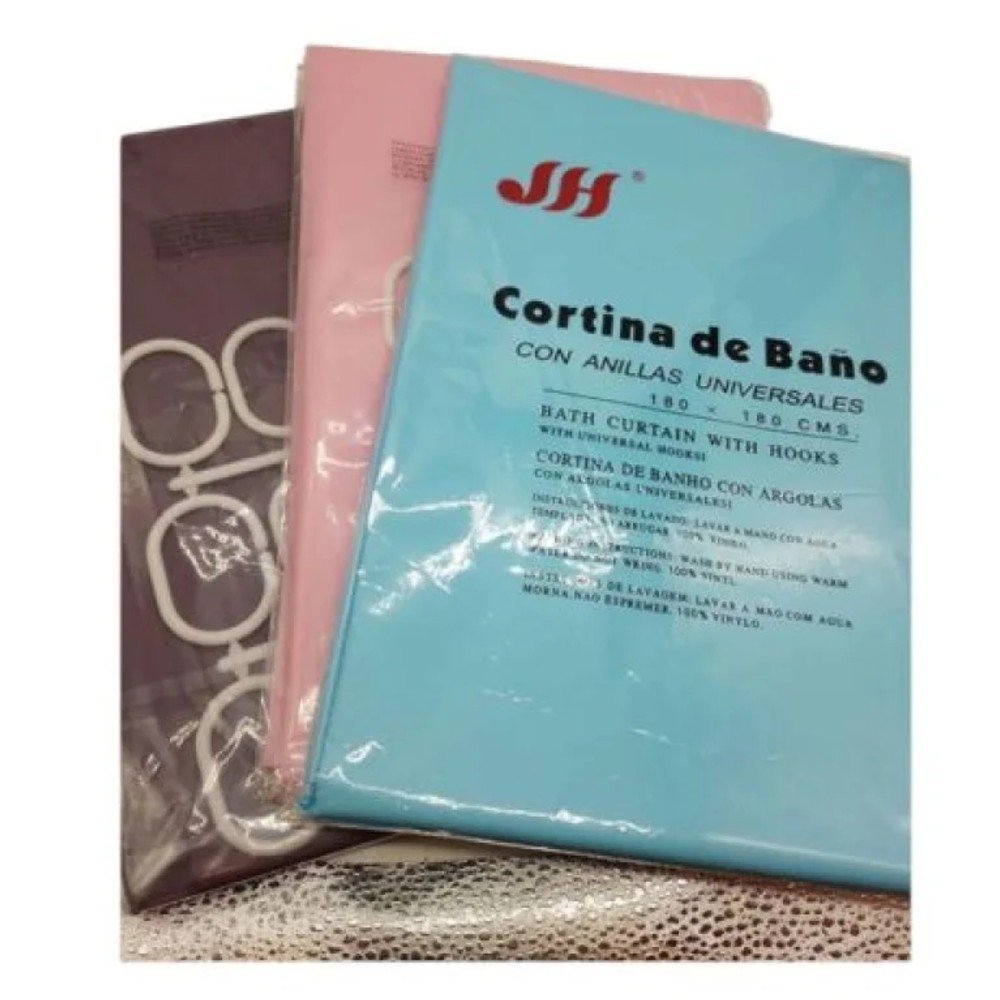 CORTINA DE  BAÑO 180 X 180 CM por mayor en Chile