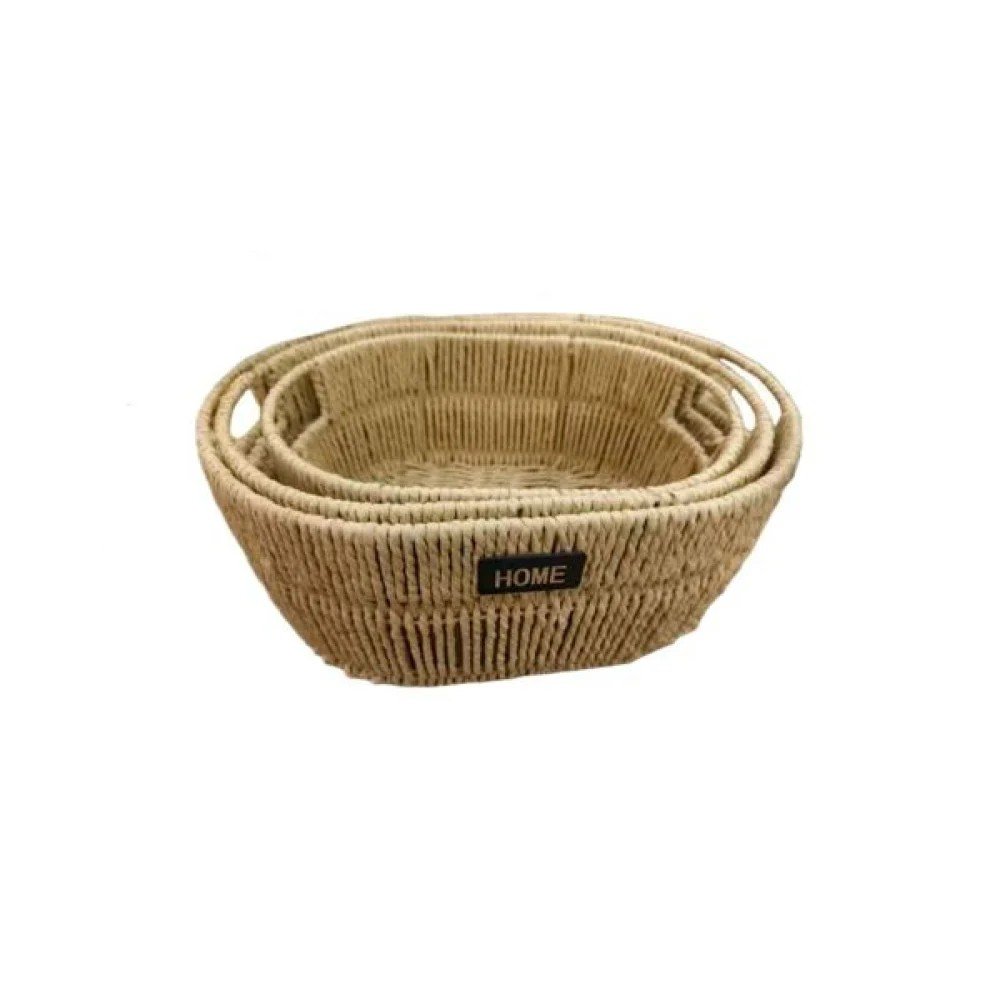 Cesta de almacenamiento: L (diámetro) 38 cm Cesta de almacenamiento: L (diámetro) 39 cm (alto) / M (diámetro) 35 cm (alto) / S (diámetro) 31 cm (alto) 39X27CM-35X24CM-31X20CM por mayor en Chile