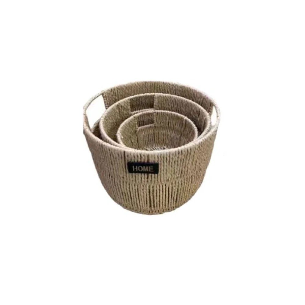 Cesta de almacenamiento: L (Diámetro) 39 cm (Alto 18 cm) / M (Diámetro) 35 cm (Alto 16 cm) / S (Diámetro) 31 cm (Alto 20 cm) (Alto 14 cm) 28X19,5CM-23X17CM-18X12,5CM por mayor en Chile