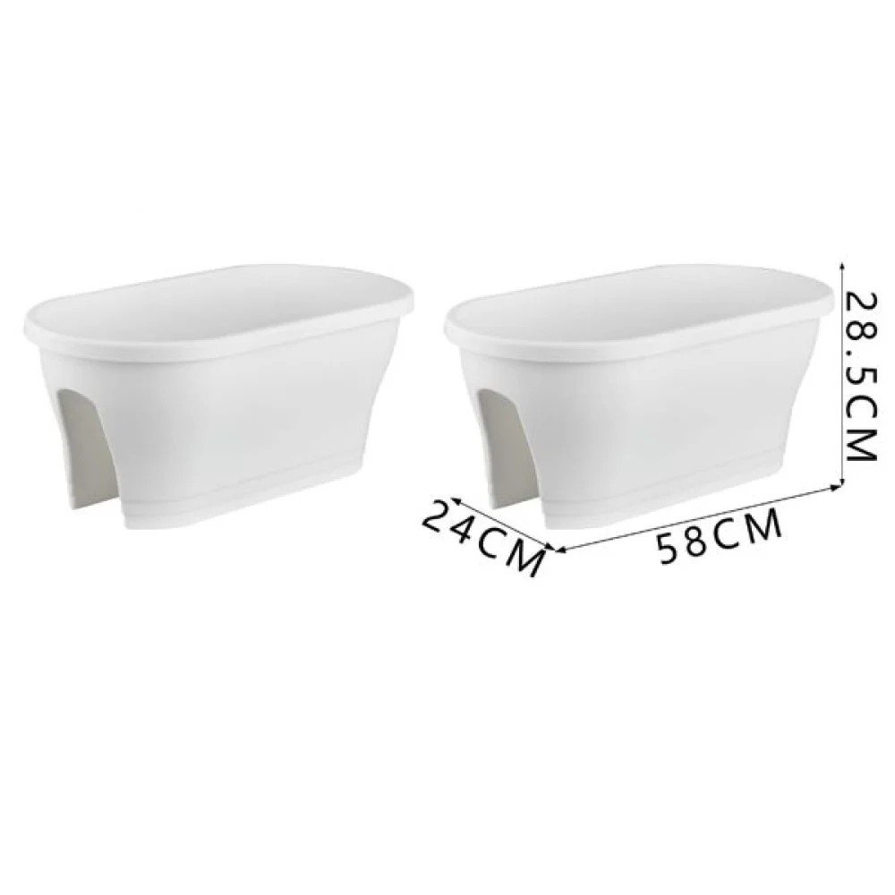 Maceta de 58 x 28.5 x 24 cm (colores surtidos) 24 X 58 X 28,5 CM por mayor en Chile