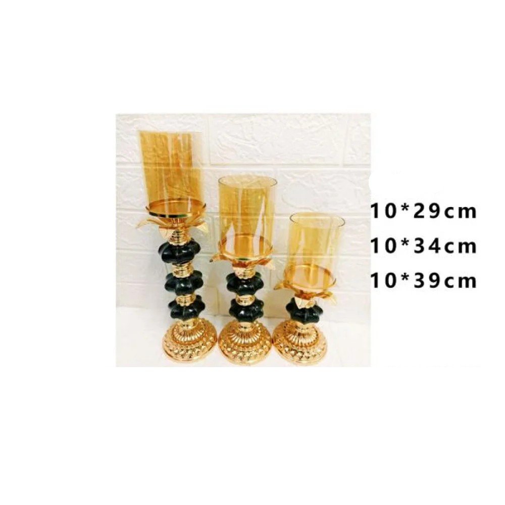 Juego de tres piezas de candelabro 10*29/10*34/10*39 10X29-10X34-10X39CM por mayor en Chile