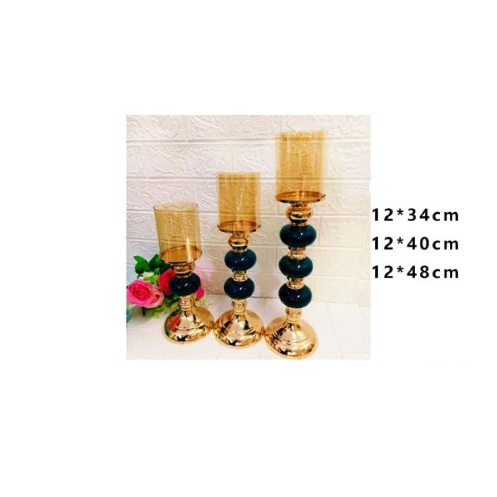 Juego de tres piezas de candelabro 12*34/12*40/12*48 12X34-12X40-12X48CM por mayor en Chile