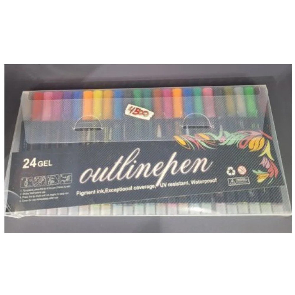 MARCADORES TINTA GEL 24 PZA por mayor en Chile