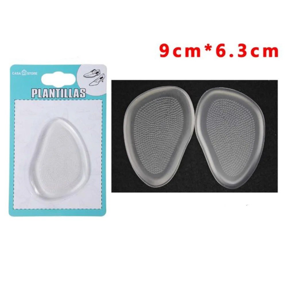 Almohadilla/plantilla para antepié con puntos transparentes. Talla: Talla única. 9 X 6,3 CM por mayor en Chile
