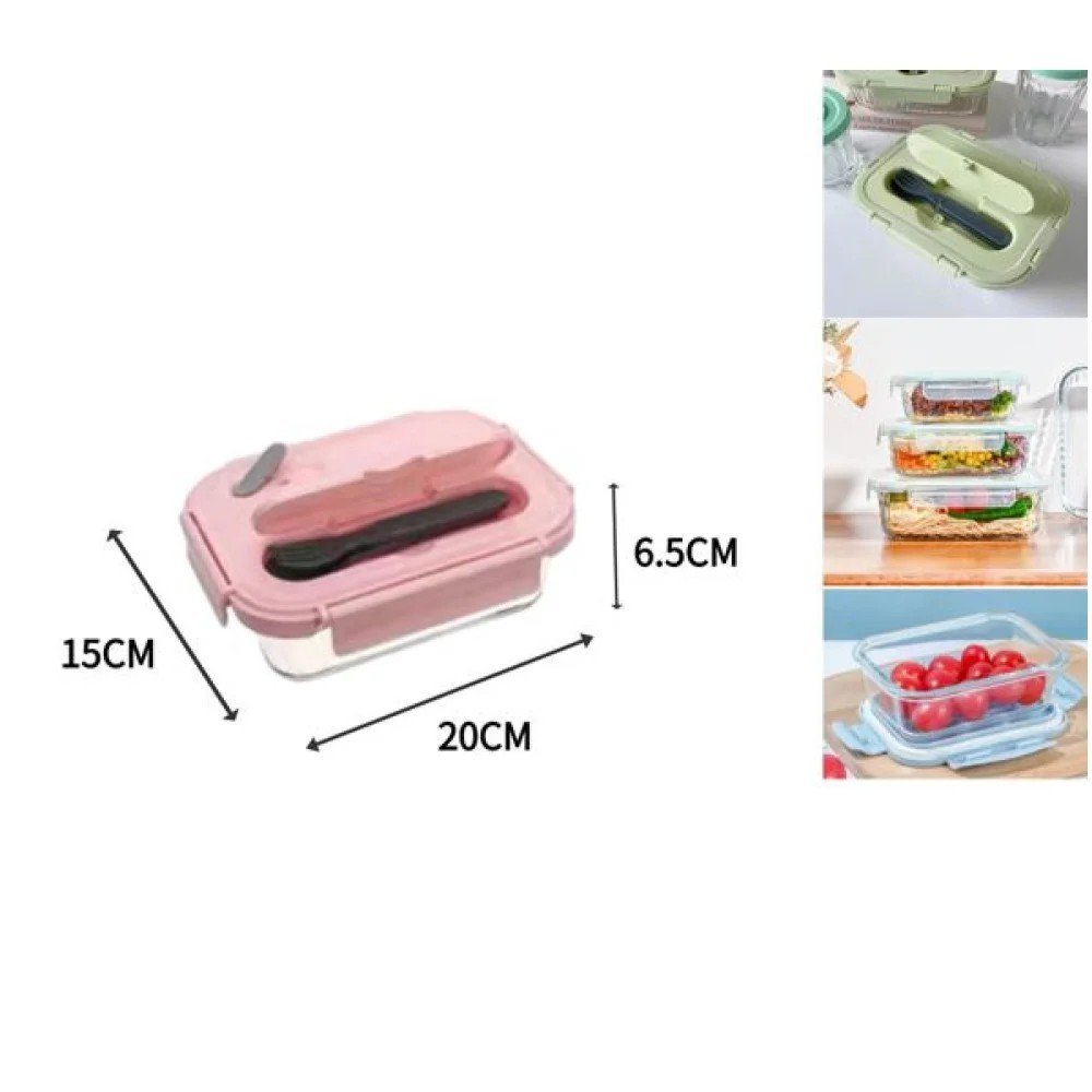 Caja larga para conservar la frescura con tapa para vajilla 15 X 20 X 6,5 CM por mayor en Chile